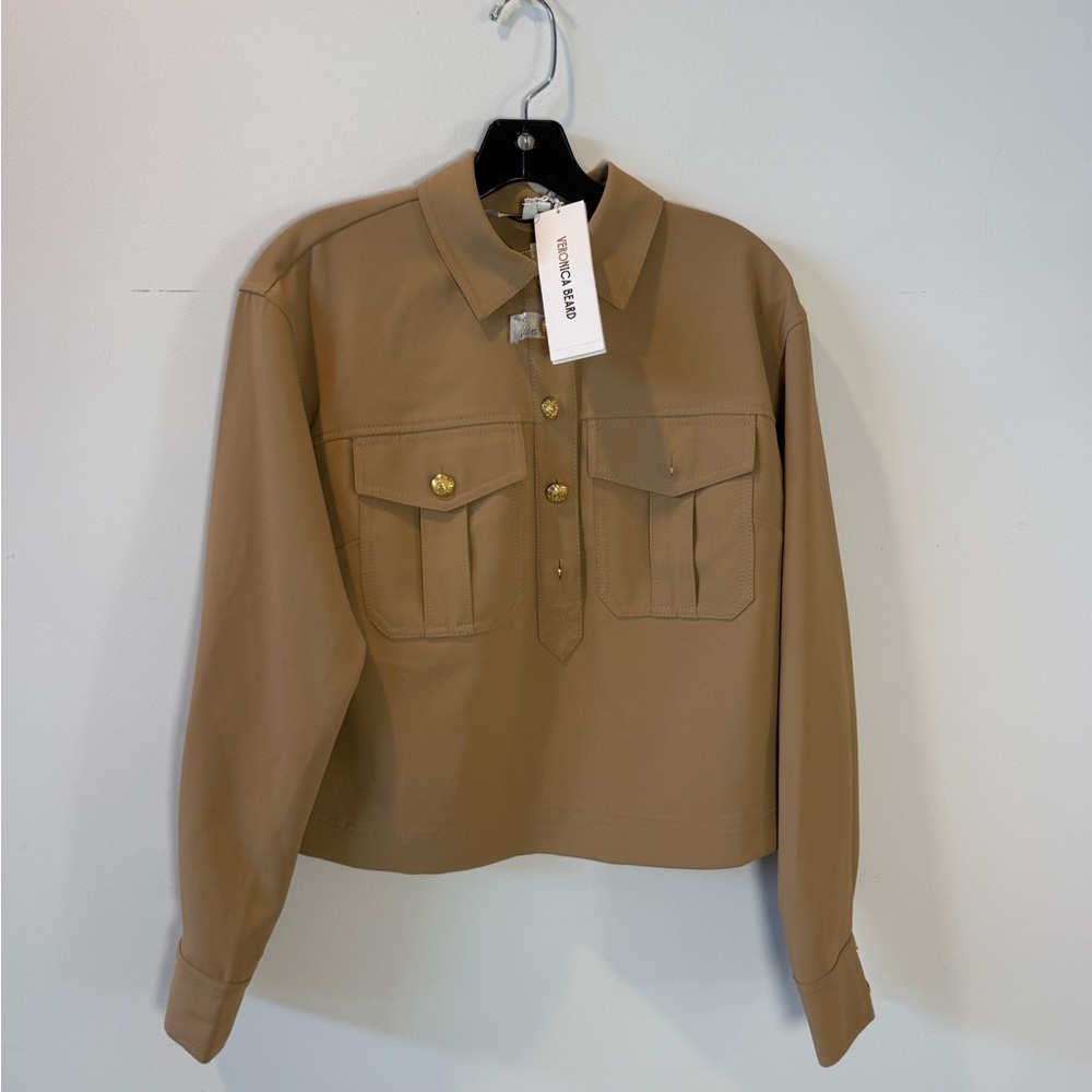 Veronica Beard Khaki Colvin top new with tags